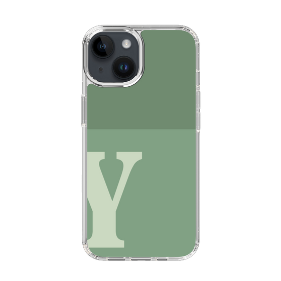 Slim Protection Case［ Original - initial two tone - Y green ］