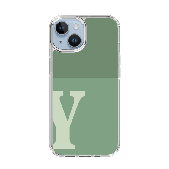 Slim Protection Case［ Original - initial two tone - Y green ］