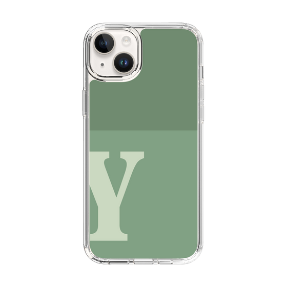 Slim Protection Case［ Original - initial two tone - Y green ］