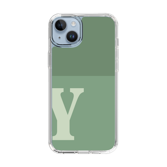 Slim Protection Case［ Original - initial two tone - Y green ］