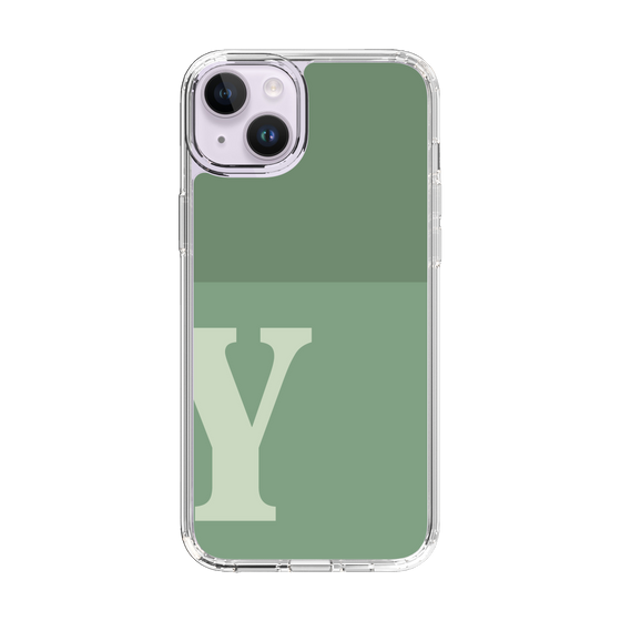 Slim Protection Case［ Original - initial two tone - Y green ］