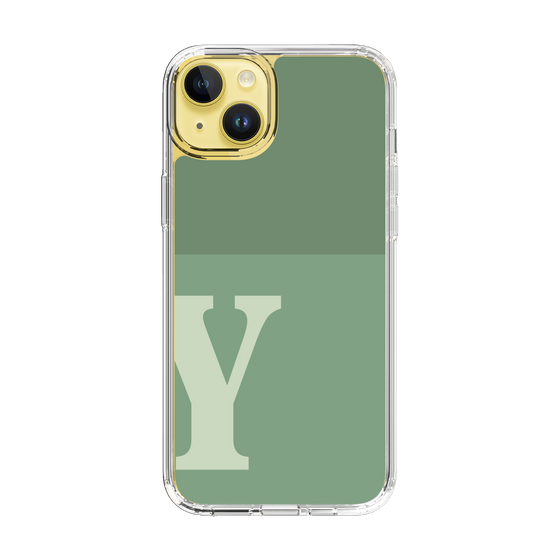 Slim Protection Case［ Original - initial two tone - Y green ］