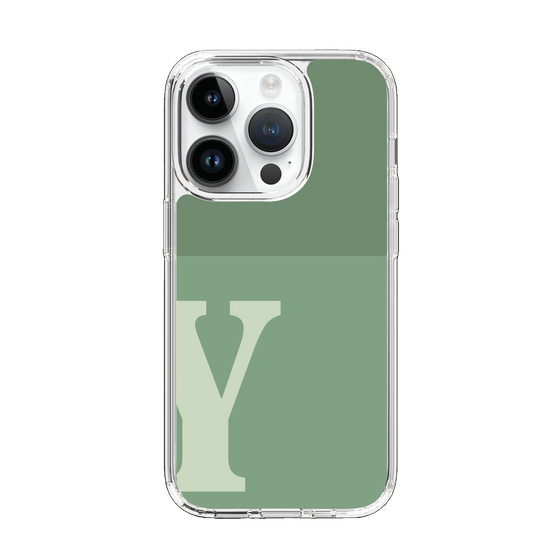Slim Protection Case［ Original - initial two tone - Y green ］