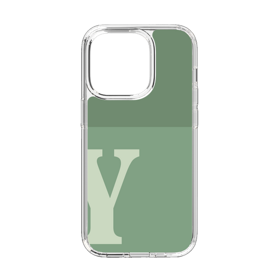 Slim Protection Case［ Original - initial two tone - Y green ］