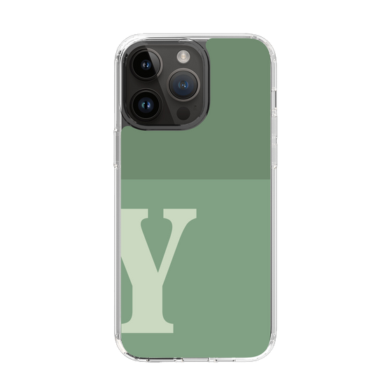 Slim Protection Case［ Original - initial two tone - Y green ］