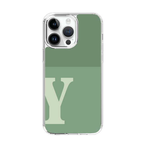 Slim Protection Case［ Original - initial two tone - Y green ］
