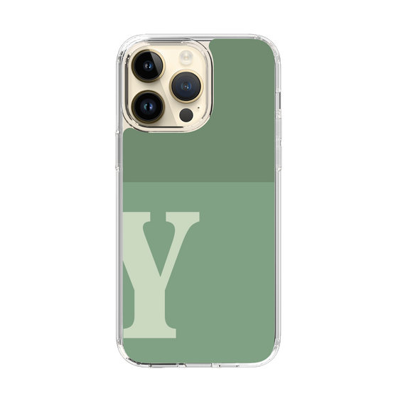 Slim Protection Case［ Original - initial two tone - Y green ］