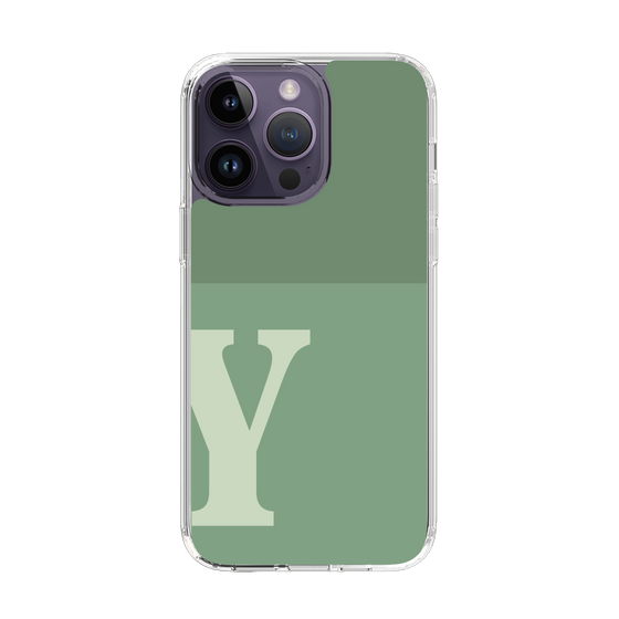 Slim Protection Case［ Original - initial two tone - Y green ］