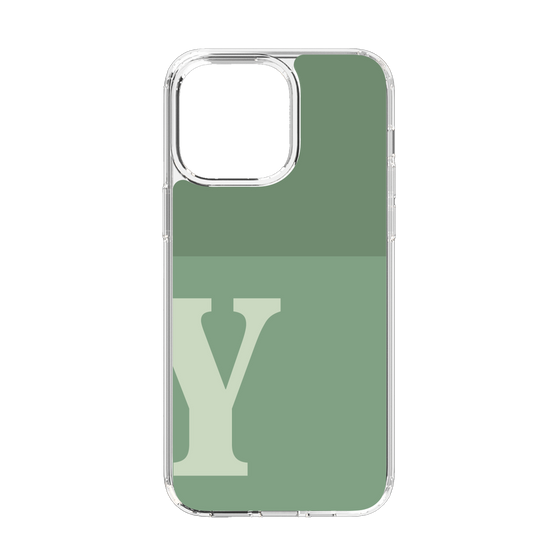 Slim Protection Case［ Original - initial two tone - Y green ］