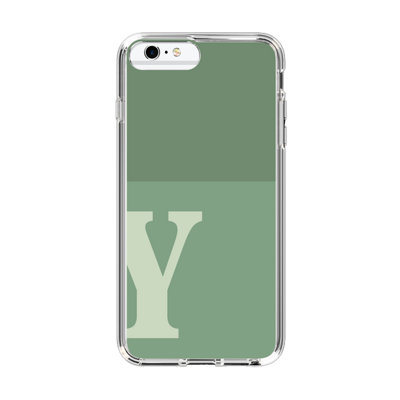 Slim Protection Case［ Original - initial two tone - Y green ］