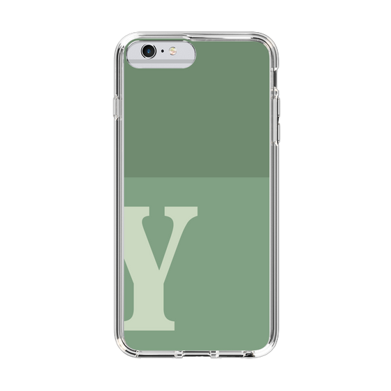 Slim Protection Case［ Original - initial two tone - Y green ］
