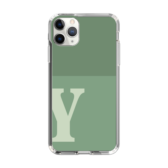 Slim Protection Case［ Original - initial two tone - Y green ］
