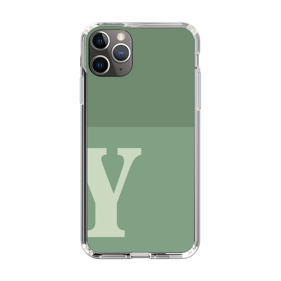 Slim Protection Case［ Original - initial two tone - Y green ］