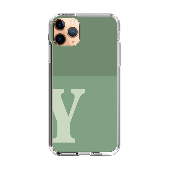 Slim Protection Case［ Original - initial two tone - Y green ］
