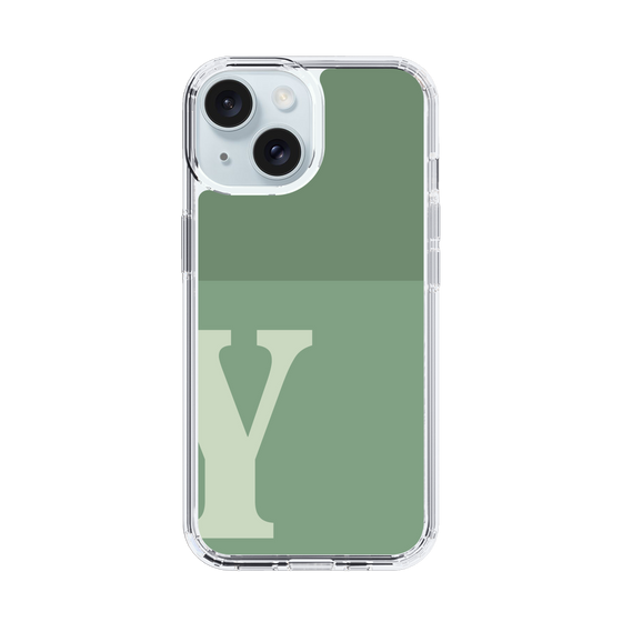 Slim Protection Case［ Original - initial two tone - Y green ］