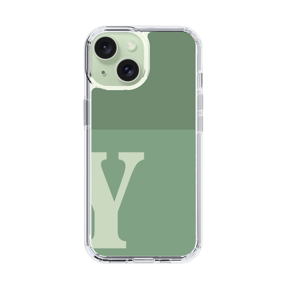 Slim Protection Case［ Original - initial two tone - Y green ］