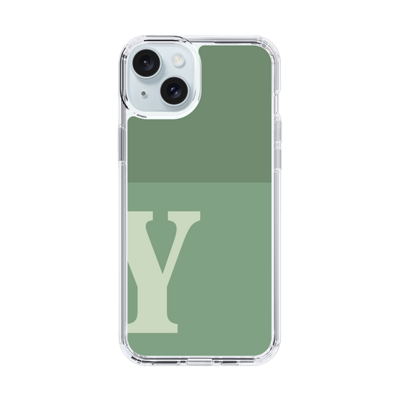 Slim Protection Case［ Original - initial two tone - Y green ］