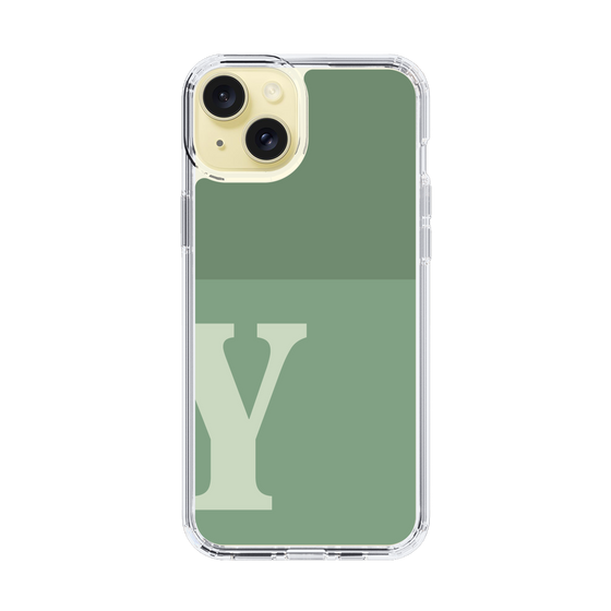 Slim Protection Case［ Original - initial two tone - Y green ］
