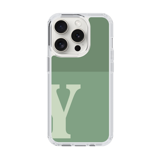 Slim Protection Case［ Original - initial two tone - Y green ］