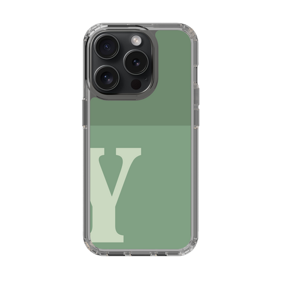 Slim Protection Case［ Original - initial two tone - Y green ］