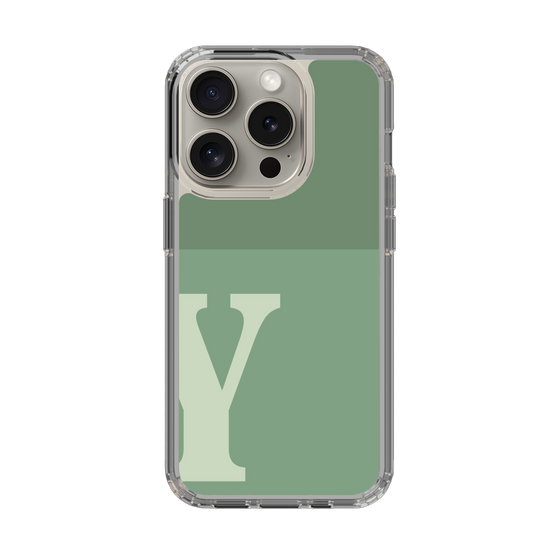 Slim Protection Case［ Original - initial two tone - Y green ］