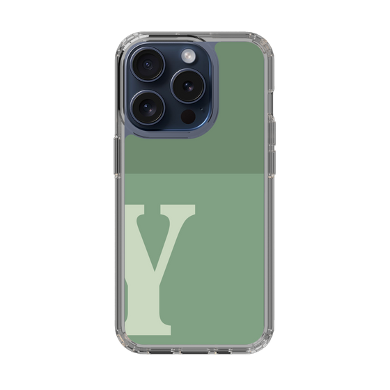 Slim Protection Case［ Original - initial two tone - Y green ］