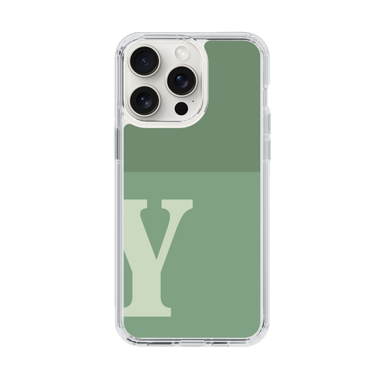 Slim Protection Case［ Original - initial two tone - Y green ］