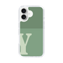 Slim Protection Case［ オリジナル - initial two tone - Y green ］