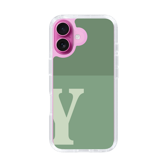 Slim Protection Case［ オリジナル - initial two tone - Y green ］