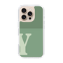 Slim Protection Case［ オリジナル - initial two tone - Y green ］