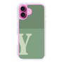 Slim Protection Case［ オリジナル - initial two tone - Y green ］