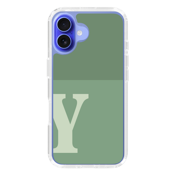 Slim Protection Case［ オリジナル - initial two tone - Y green ］