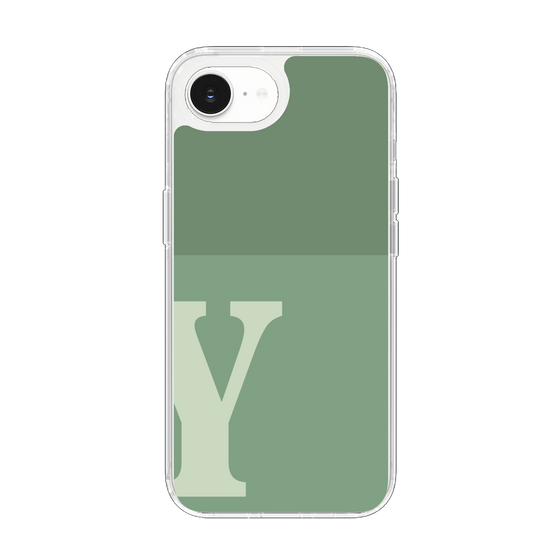 Slim Protection Case［ Original - initial two tone - Y green ］