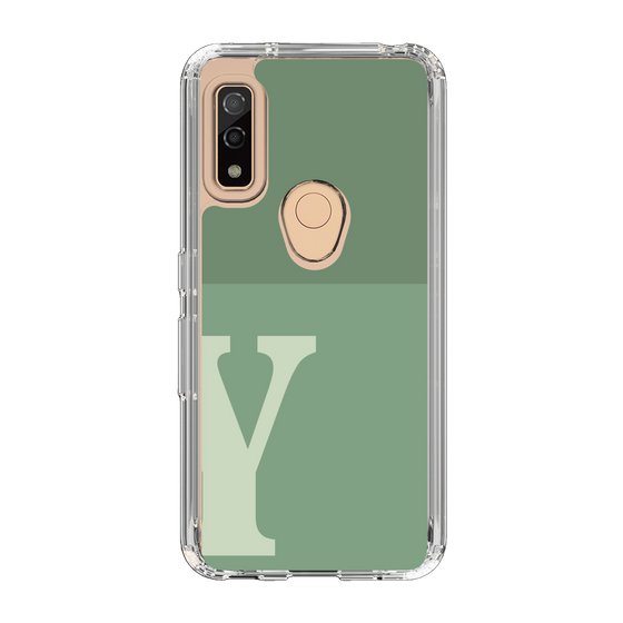 Slim Protection Case［ Original - initial two tone - Y green ］