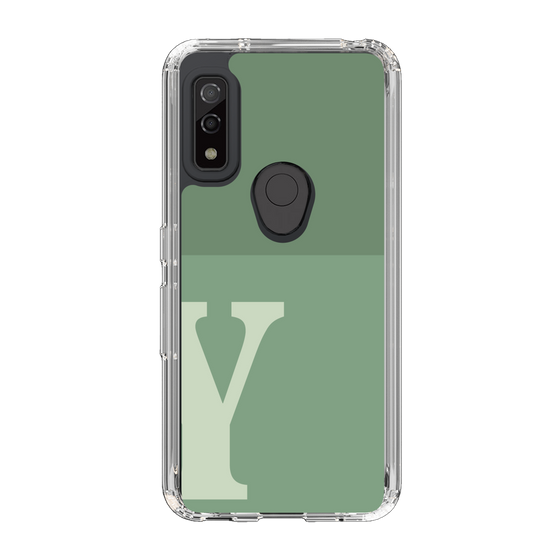 Slim Protection Case［ Original - initial two tone - Y green ］