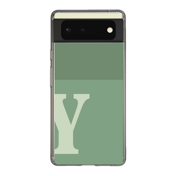 Slim Protection Case［ Original - initial two tone - Y green ］