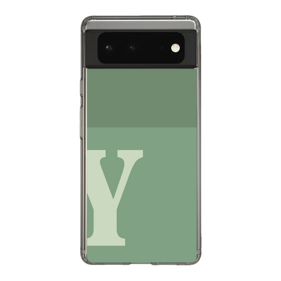 Slim Protection Case［ Original - initial two tone - Y green ］