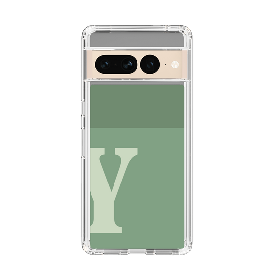 Slim Protection Case［ Original - initial two tone - Y green ］