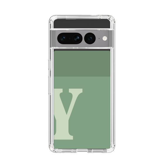 Slim Protection Case［ Original - initial two tone - Y green ］