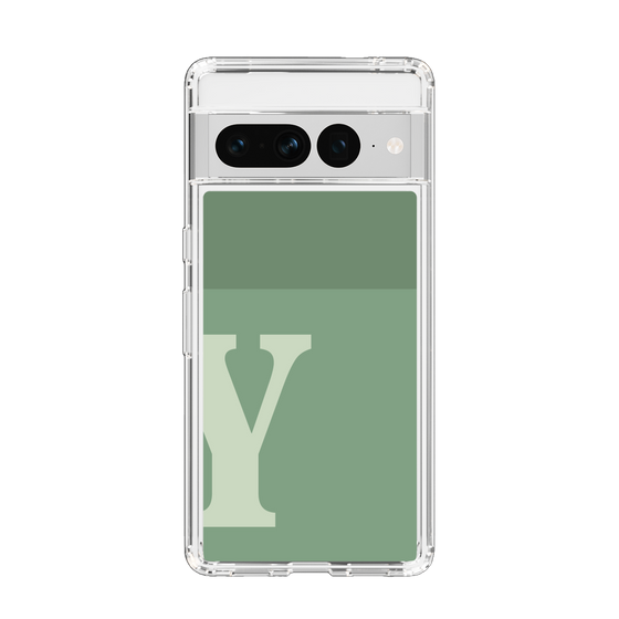 Slim Protection Case［ Original - initial two tone - Y green ］