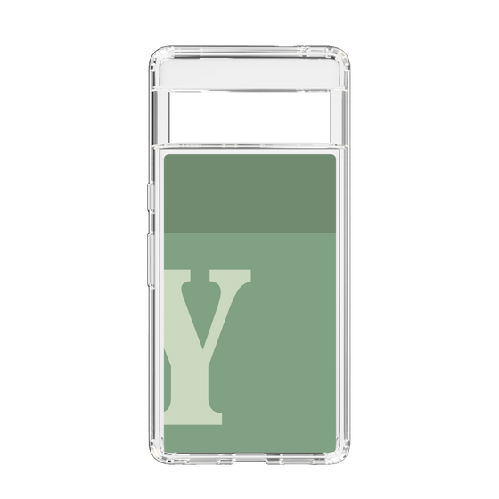 Slim Protection Case［ Original - initial two tone - Y green ］