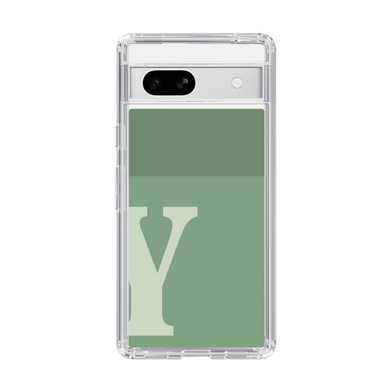 Slim Protection Case［ Original - initial two tone - Y green ］