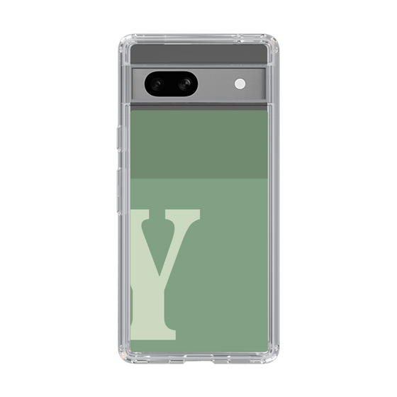 Slim Protection Case［ Original - initial two tone - Y green ］