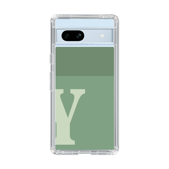 Slim Protection Case［ Original - initial two tone - Y green ］
