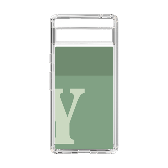 Slim Protection Case［ Original - initial two tone - Y green ］