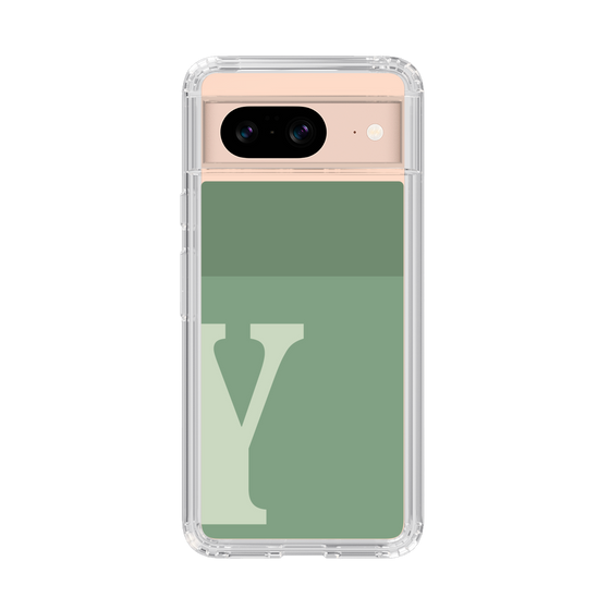 Slim Protection Case［ Original - initial two tone - Y green ］