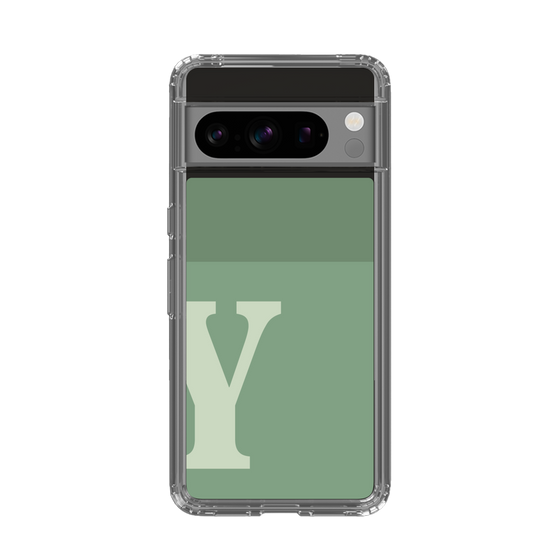 Slim Protection Case［ Original - initial two tone - Y green ］