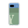 Slim Protection Case［ Original - initial two tone - Y green ］