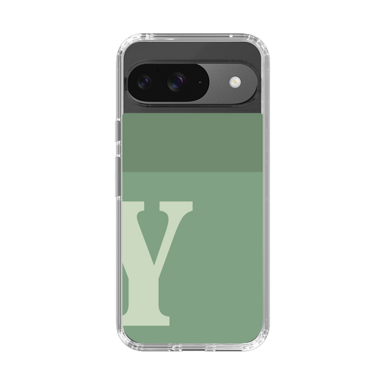 Slim Protection Case［ Original - initial two tone - Y green ］