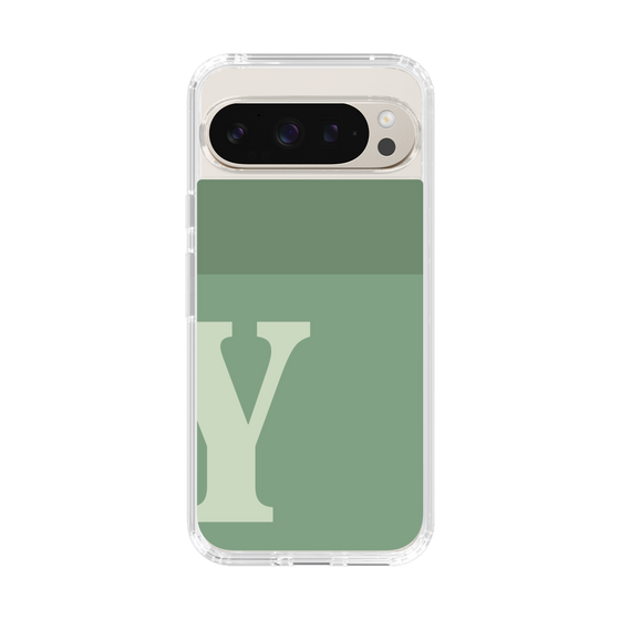 Slim Protection Case［ Original - initial two tone - Y green ］
